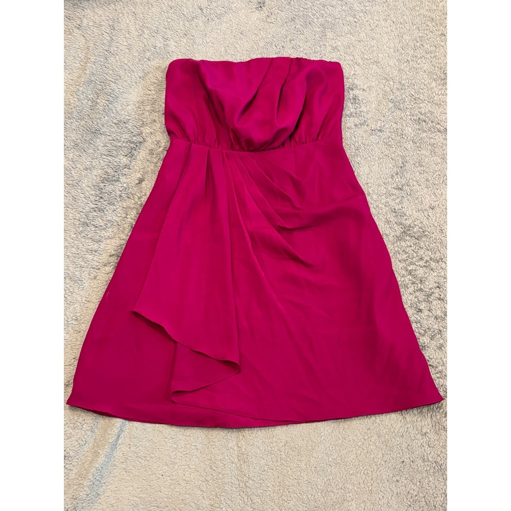 Express Dress Womens 6 Purple Strapless Stretch Party Cocktail Mini Sweetheart
